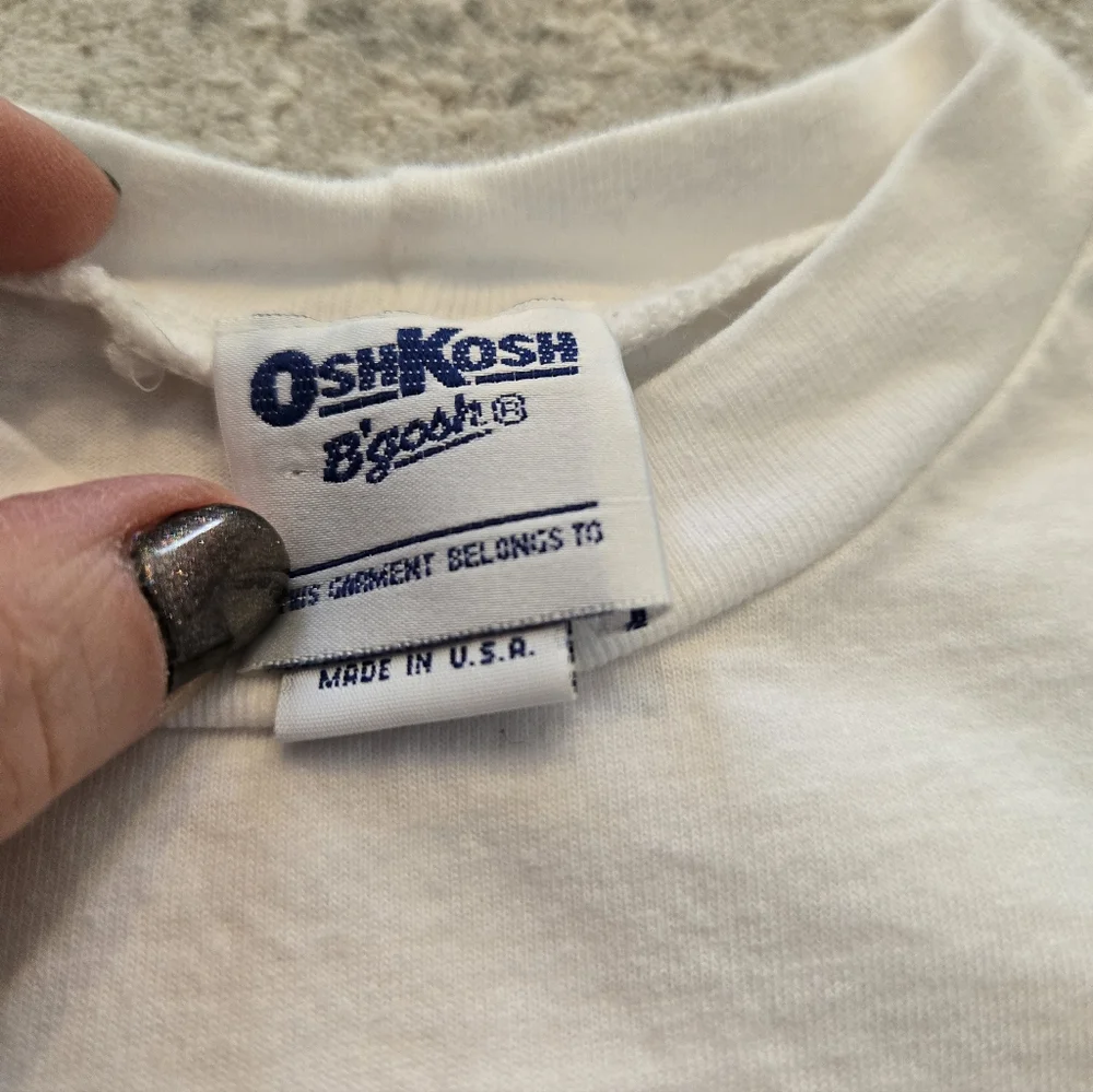 OshKosh B'gosh Vintage Y2k White Long Sleeved T Shirt